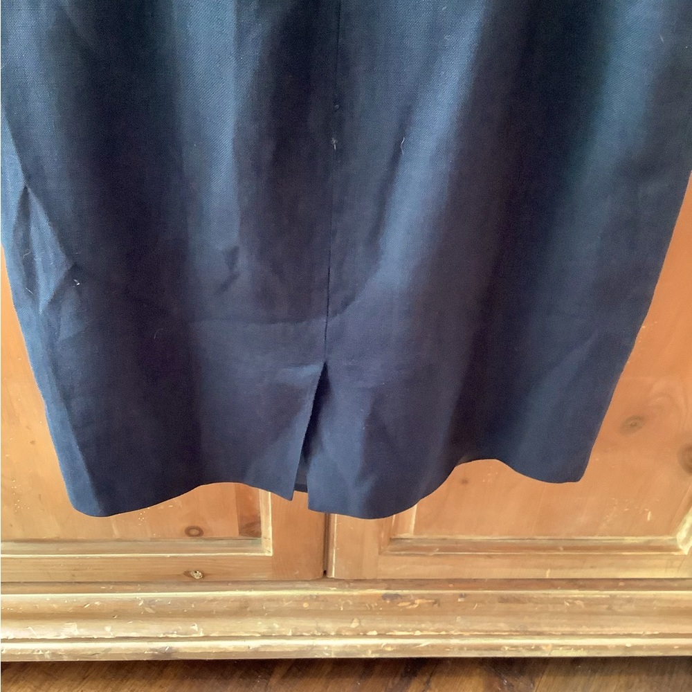 Talbots. Solid Black Irish Linen Lined Shift, She… - image 8